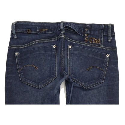 G-Star Midge Women Blue Straight Slim Stretch Jeans W30 L33