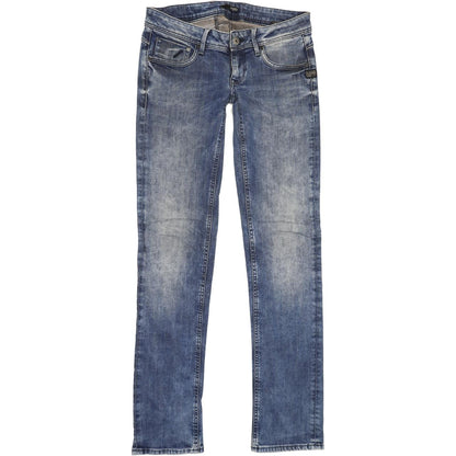 G-Star Attacc Women Blue Straight Slim Stretch Jeans W28 L33
