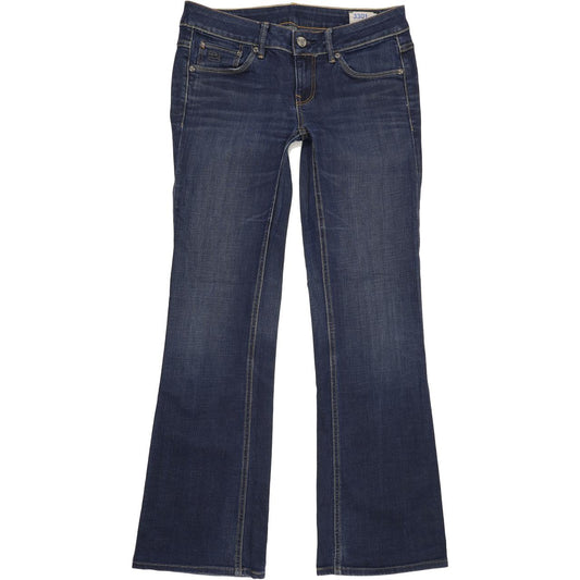 G-Star 3301 Women Blue Bootcut Slim Stretch Jeans W28 L32