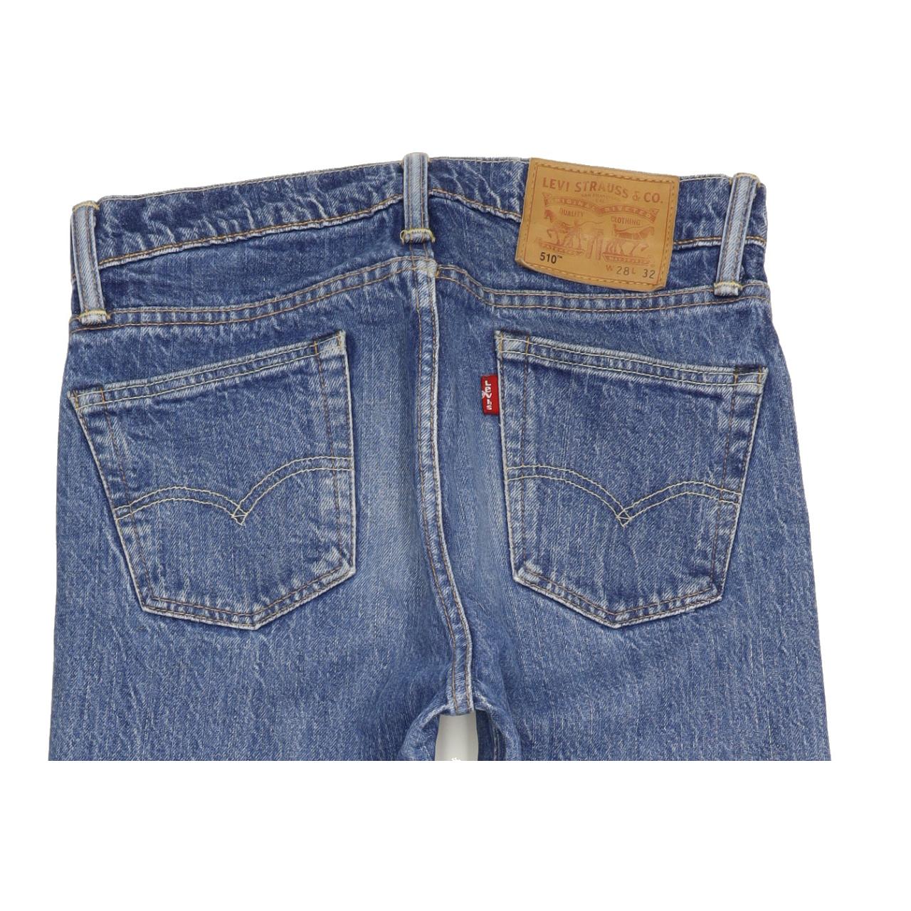 Levi's 510 Men Blue Skinny Slim Stretch Jeans W28 L31