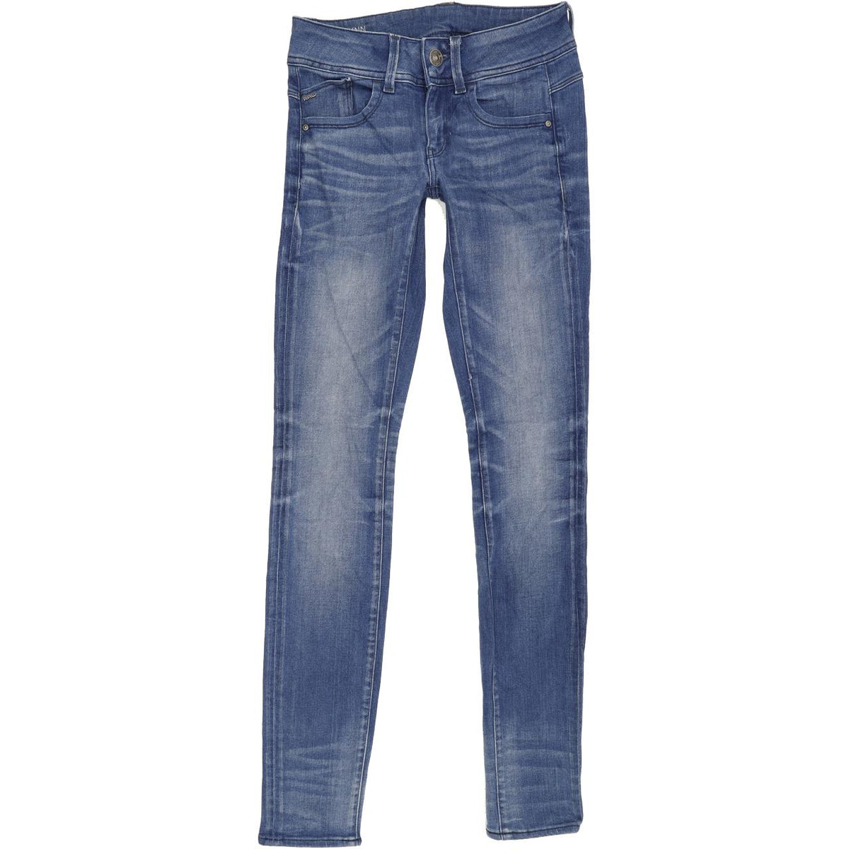 G-Star Lynn Women Blue Skinny Slim Stretch Jeans W24 L31