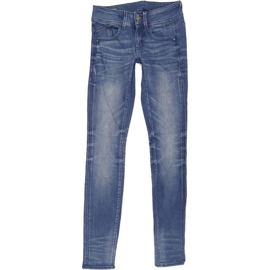 G-Star Lynn Women Blue Skinny Slim Stretch Jeans W24 L31