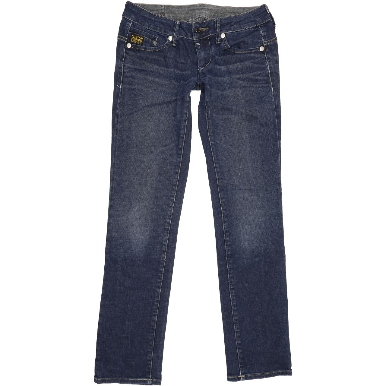 G-Star Midge Women Blue Straight Slim Stretch Jeans W28 L32