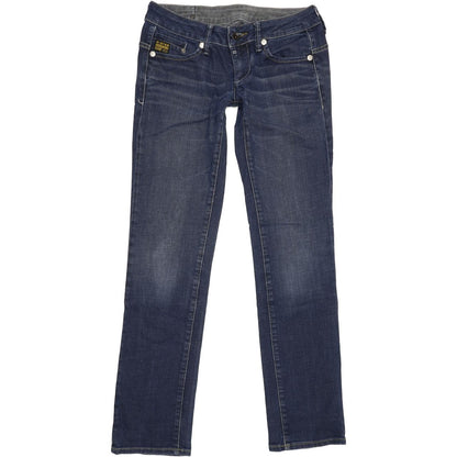 G-Star Midge Women Blue Straight Slim Stretch Jeans W28 L32