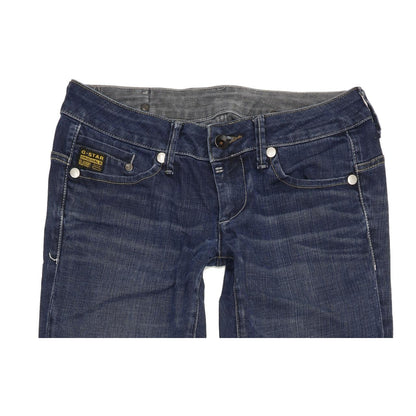 G-Star Midge Women Blue Straight Slim Stretch Jeans W28 L32