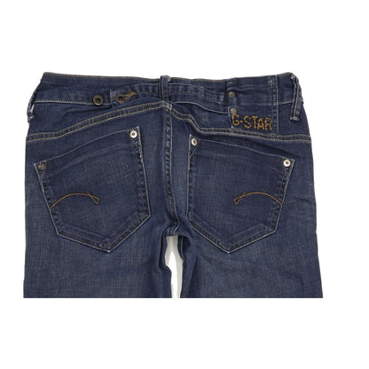 G-Star Midge Women Blue Straight Slim Stretch Jeans W28 L32