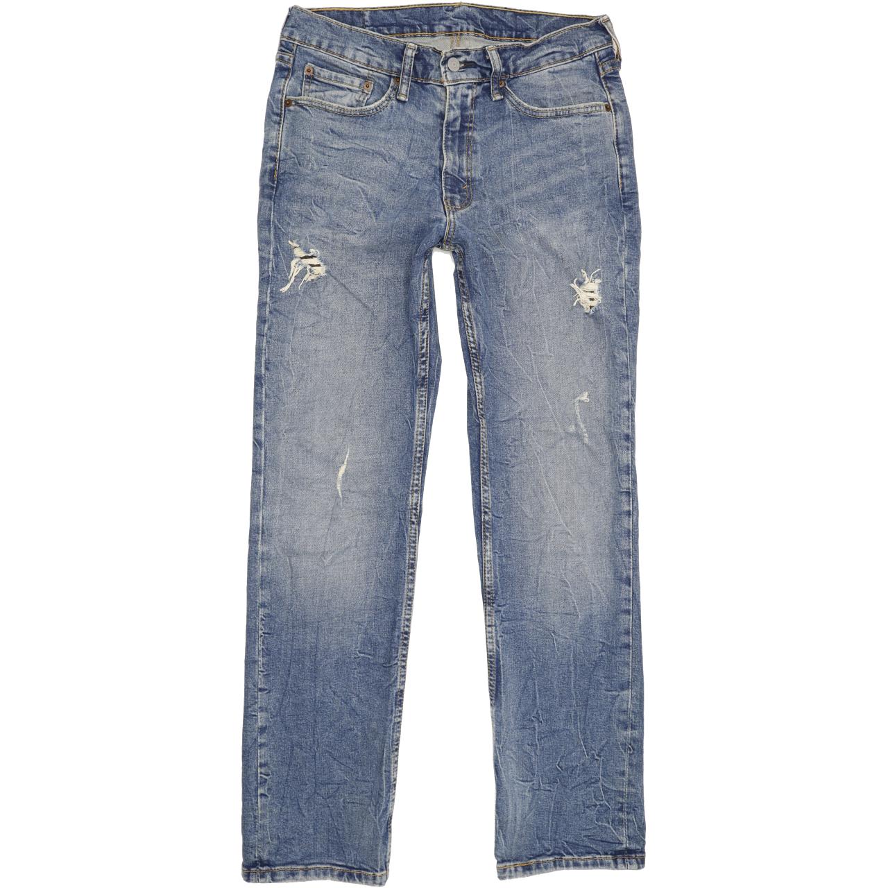 Levi's 514 Men Blue Straight Slim Stretch Jeans W32 L31
