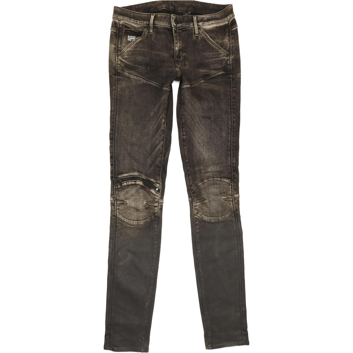 G-Star Zip Mid Women Charcoal Skinny Slim Stretch Jeans W29 L34