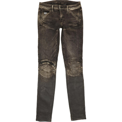 G-Star Zip Mid Women Charcoal Skinny Slim Stretch Jeans W29 L34