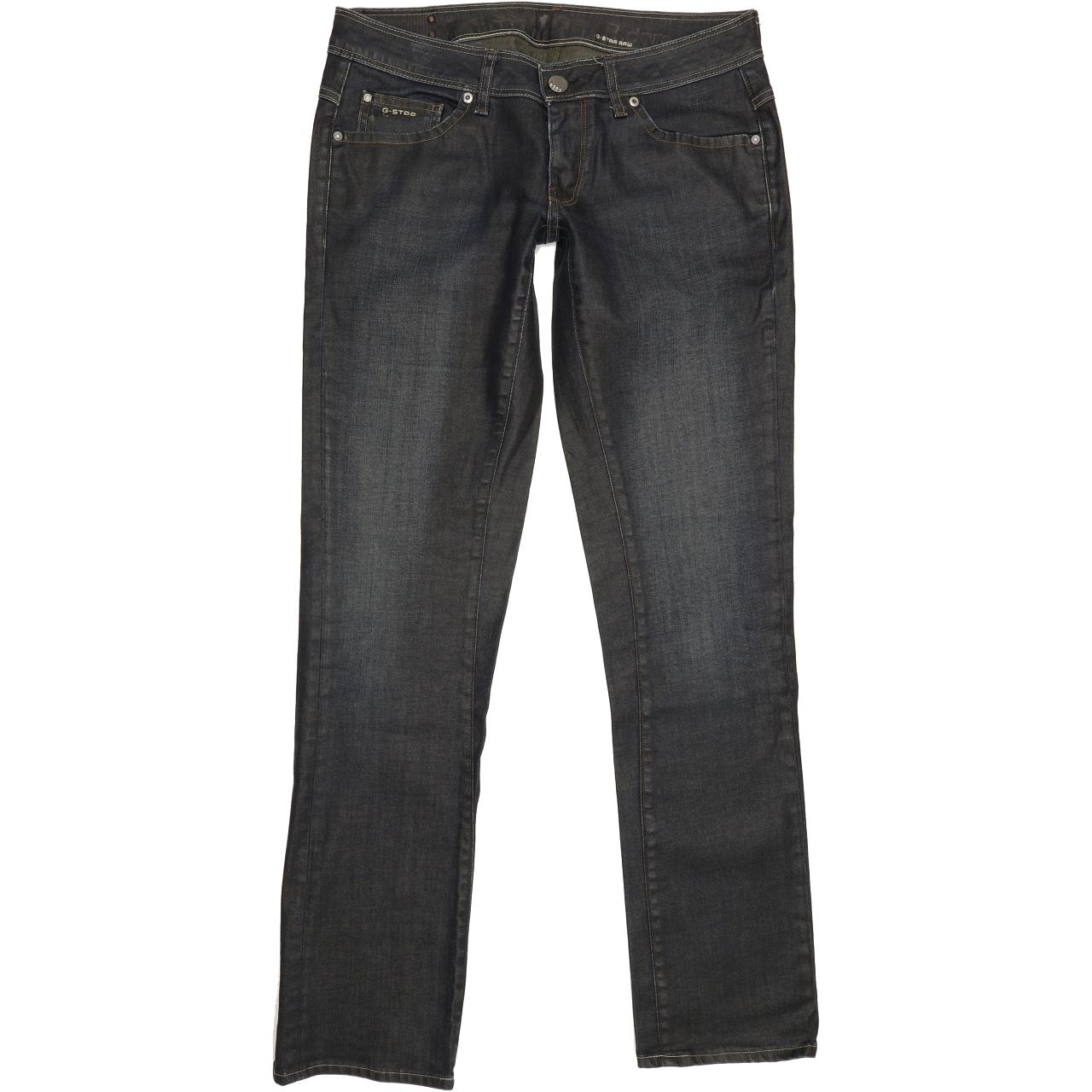 G-Star New Reese Women Blue Straight Slim Stretch Jeans W32 L33