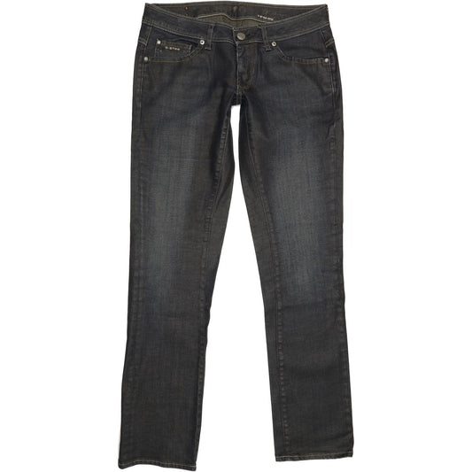 G-Star New Reese Women Blue Straight Slim Stretch Jeans W32 L33