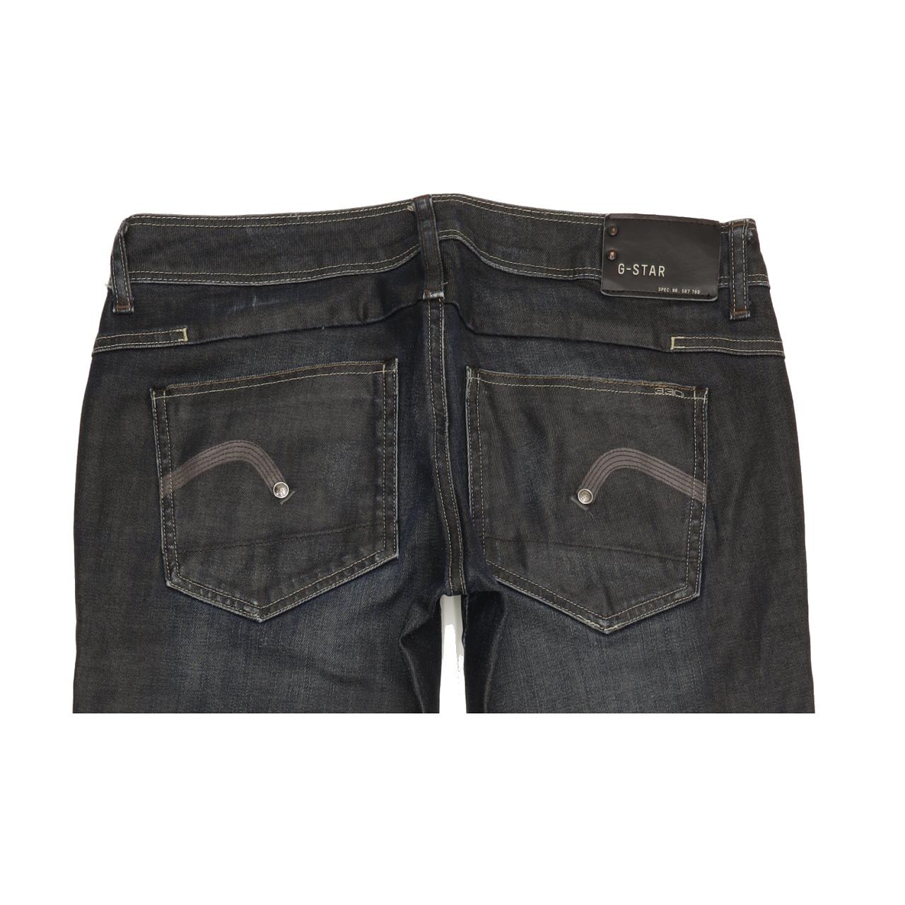 G-Star New Reese Women Blue Straight Slim Stretch Jeans W32 L33