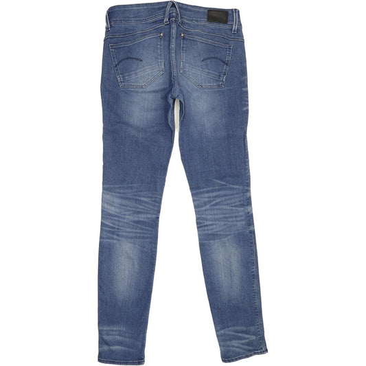 G-Star Lynn Mid Women Blue Skinny Slim Stretch Jeans W29 L32
