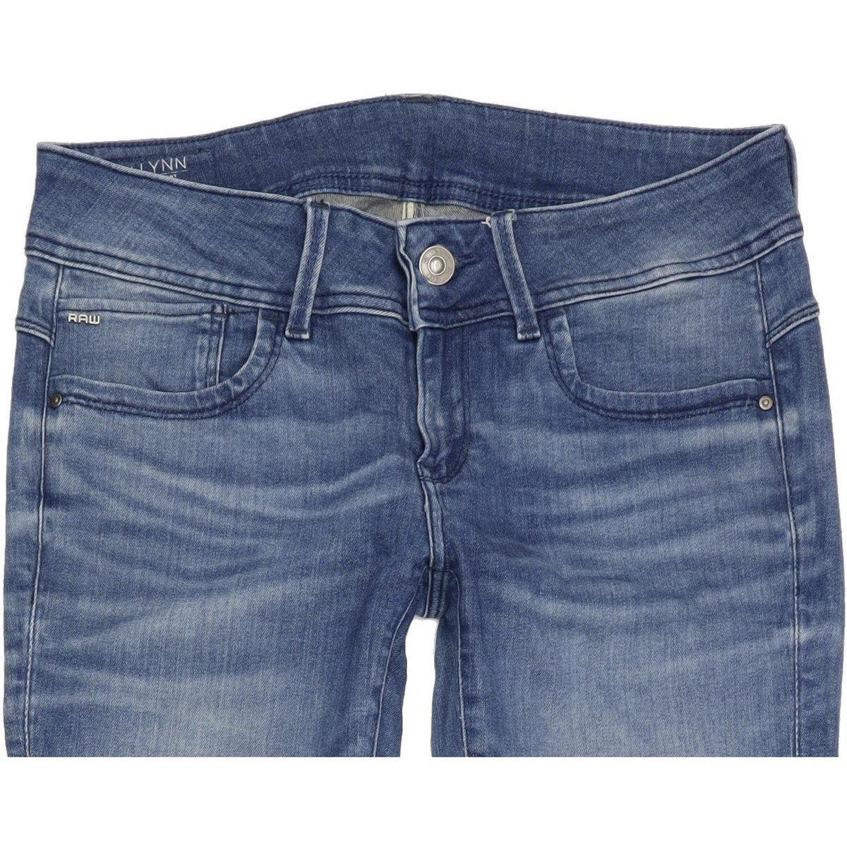 G-Star Lynn Mid Women Blue Skinny Slim Stretch Jeans W29 L32