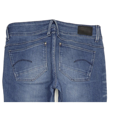 G-Star Lynn Mid Women Blue Skinny Slim Stretch Jeans W29 L32