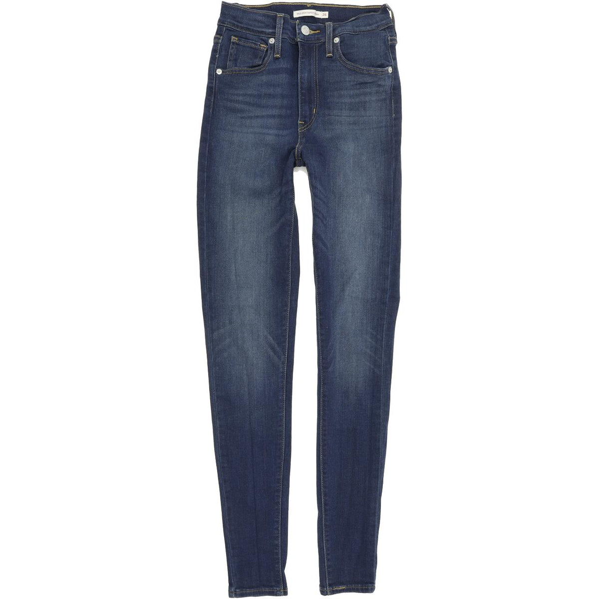 Levi's Mile High Super Women Blue Skinny Slim Stretch Jeans W26 L31