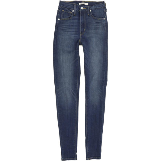 Levi's Mile High Super Women Blue Skinny Slim Stretch Jeans W26 L31