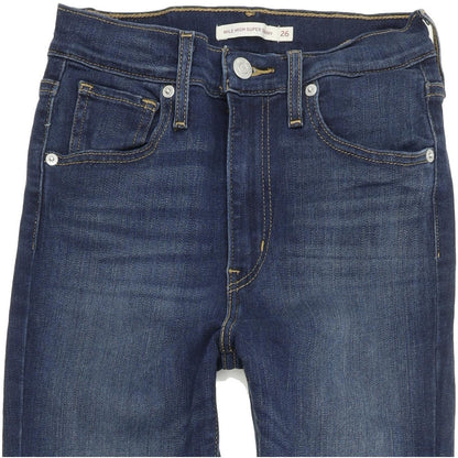 Levi's Mile High Super Women Blue Skinny Slim Stretch Jeans W26 L31