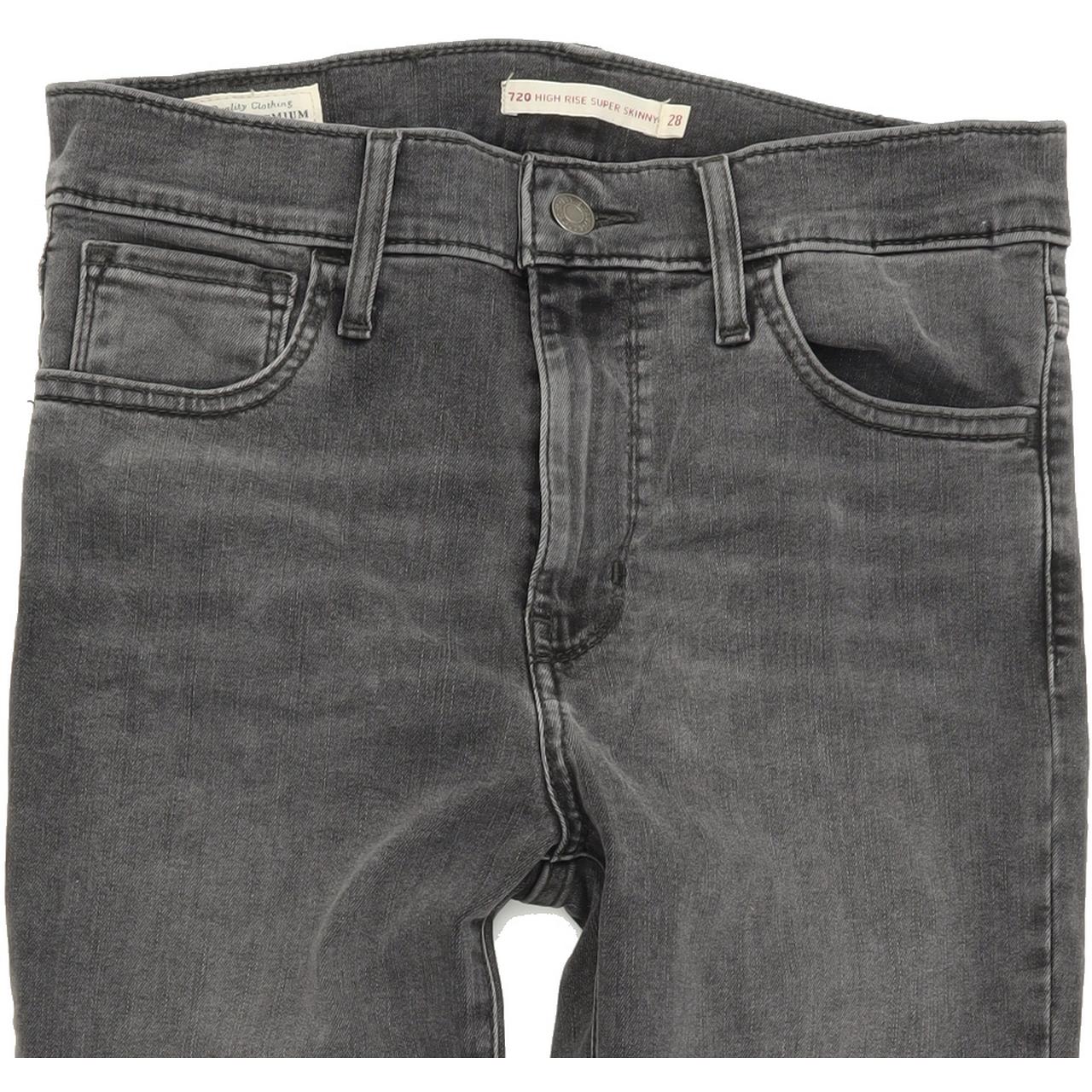 Levi's 720 High Rise Super Women Blue Skinny Slim Stretch Jeans W28 L28