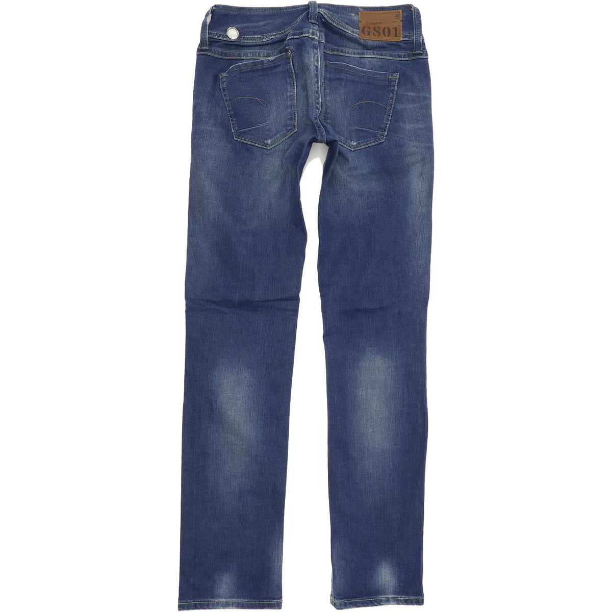 G-Star Ford Women Blue Straight Regular Stretch Jeans W26 L32