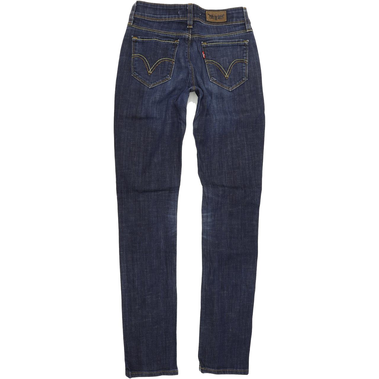 Levi's 471 Women Blue Skinny Slim Stretch Jeans W28 L34