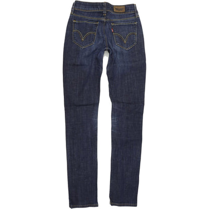 Levi's 471 Women Blue Skinny Slim Stretch Jeans W28 L34