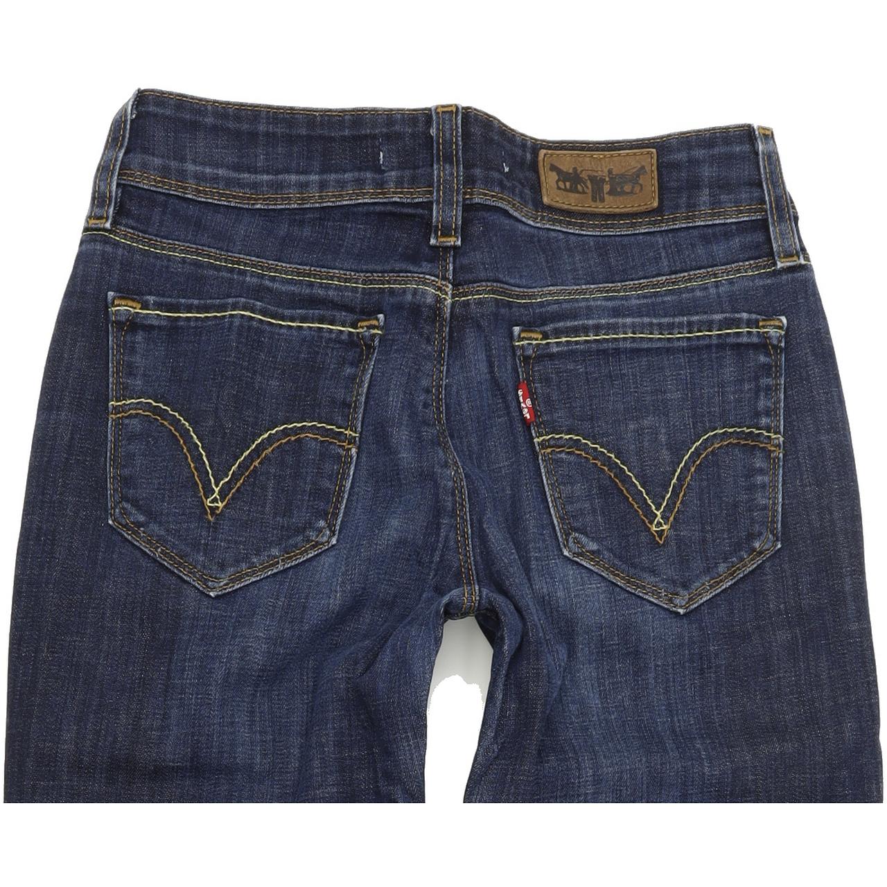 Levi's 471 Women Blue Skinny Slim Stretch Jeans W28 L34