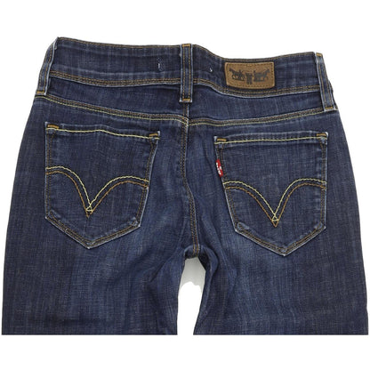 Levi's 471 Women Blue Skinny Slim Stretch Jeans W28 L34