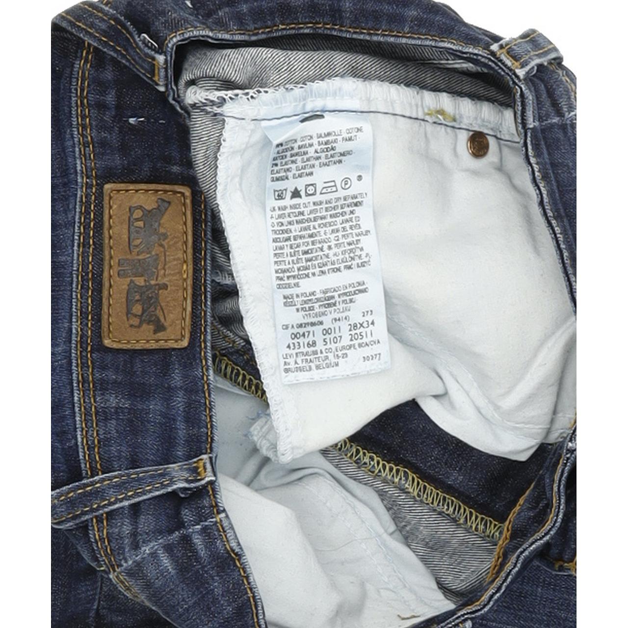 Levi's 471 Women Blue Skinny Slim Stretch Jeans W28 L34