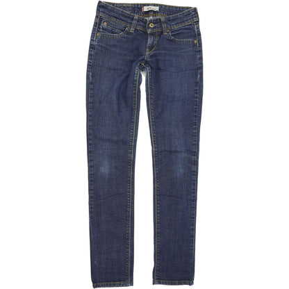 Levi's 571 Women Blue Straight Slim Stretch Jeans W28 L34