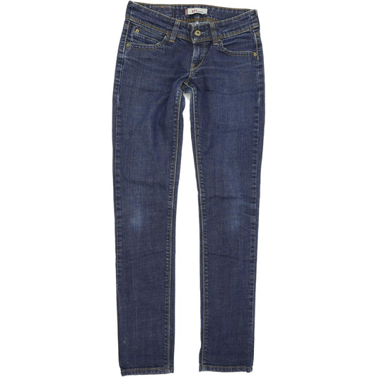 Levi's 571 Women Blue Straight Slim Stretch Jeans W28 L34
