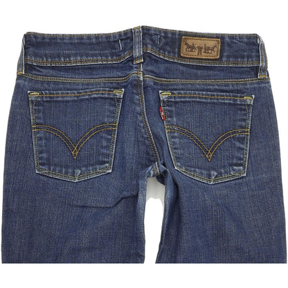 Levi's 571 Women Blue Straight Slim Stretch Jeans W28 L34