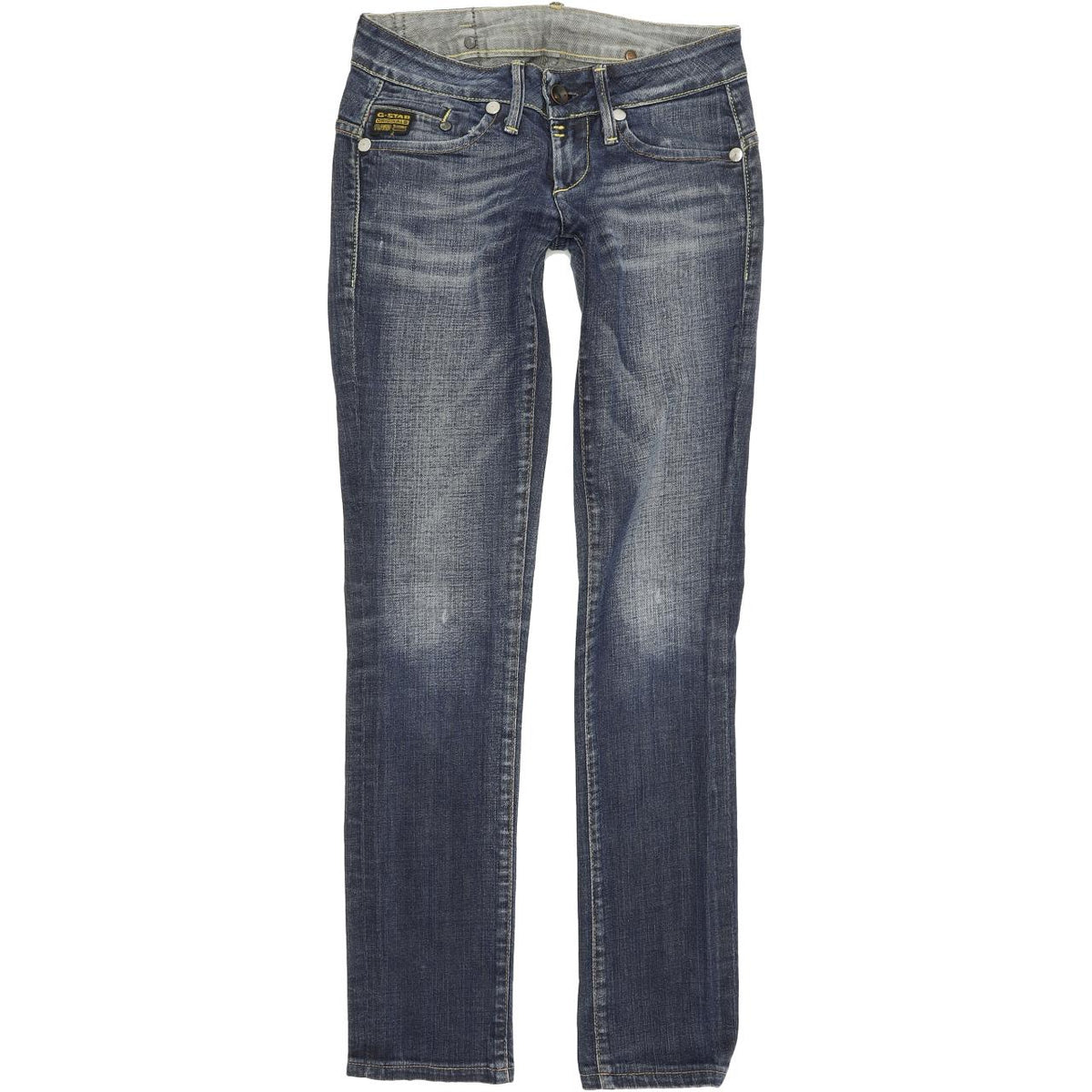 G-Star Midge Women Blue Straight Regular Stretch Jeans W25 L30