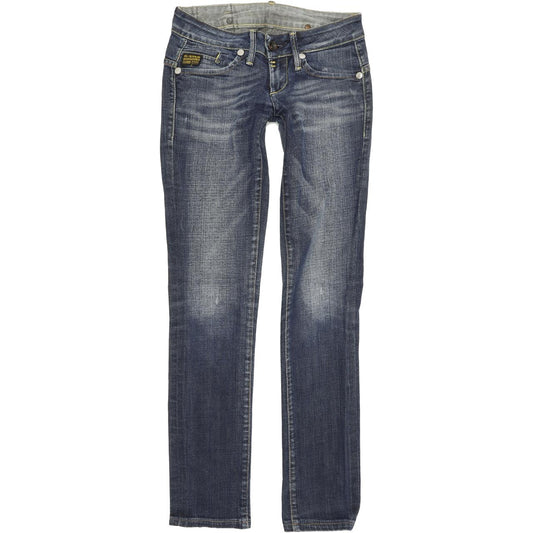 G-Star Midge Women Blue Straight Regular Stretch Jeans W25 L30
