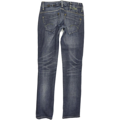 G-Star Midge Women Blue Straight Regular Stretch Jeans W25 L30