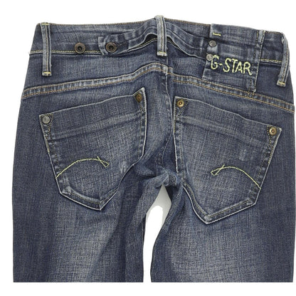G-Star Midge Women Blue Straight Regular Stretch Jeans W25 L30