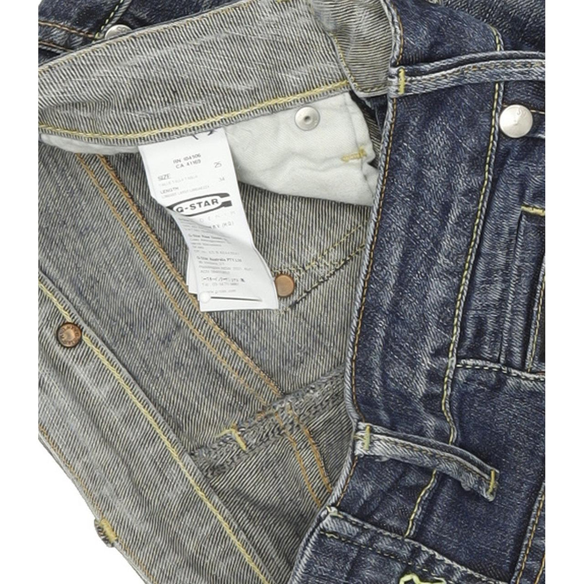 G-Star Midge Women Blue Straight Regular Stretch Jeans W25 L30