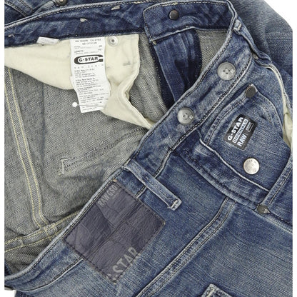 G-Star Arc 3D Braces Women Blue Tapered Regular Stretch Jeans W28 L32