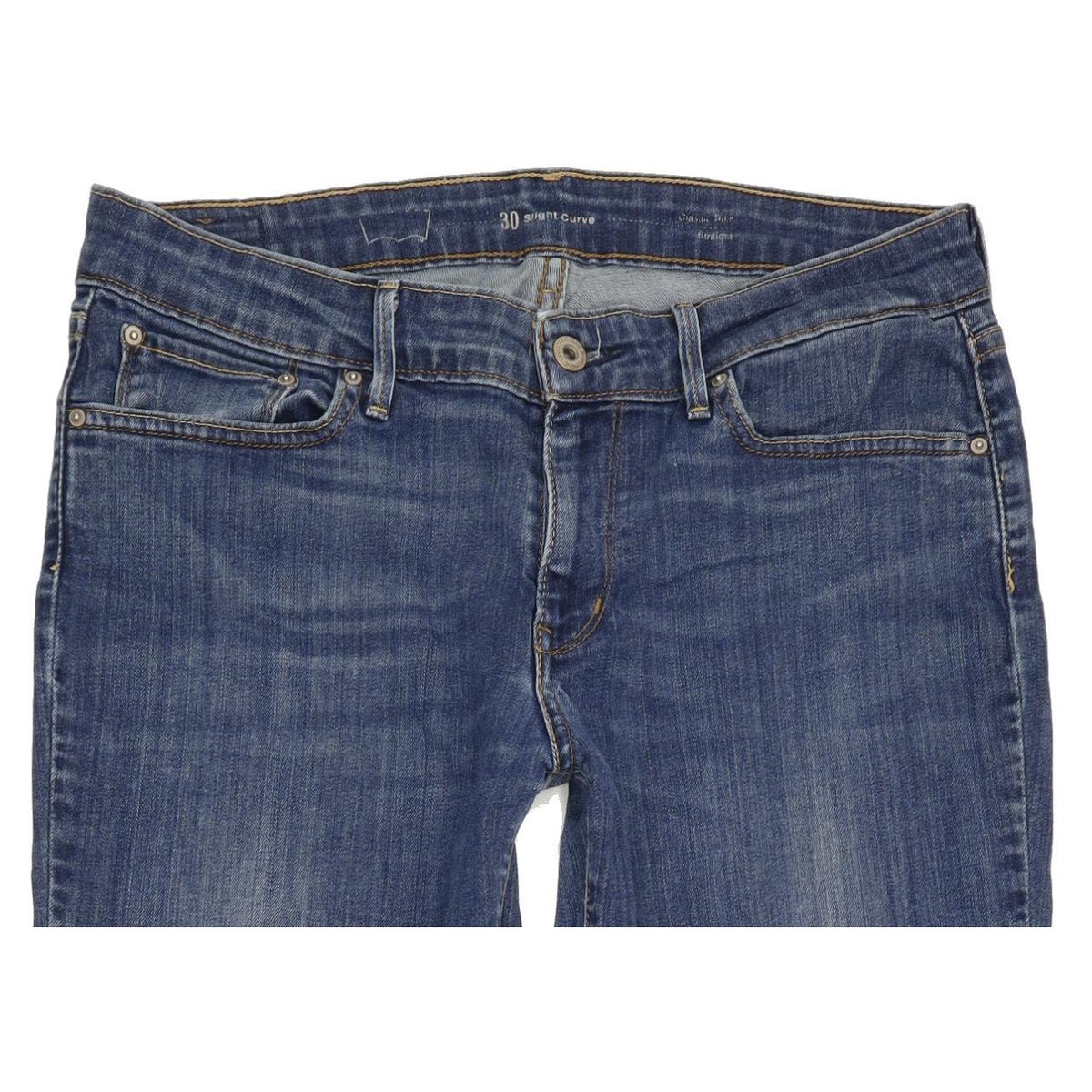 Levi's Slight Curve Women Blue Straight Slim Stretch Jeans W30 L31