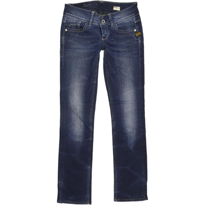 G-Star Lynn Women Blue Straight Slim Stretch Jeans W27 L31
