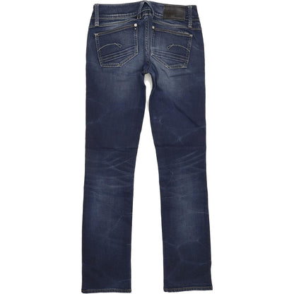 G-Star Lynn Women Blue Straight Slim Stretch Jeans W27 L31
