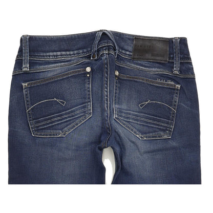 G-Star Lynn Women Blue Straight Slim Stretch Jeans W27 L31