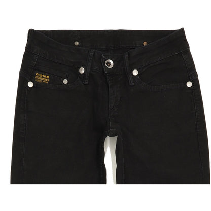 G-Star Women Black Skinny Slim Jeans W26 L31