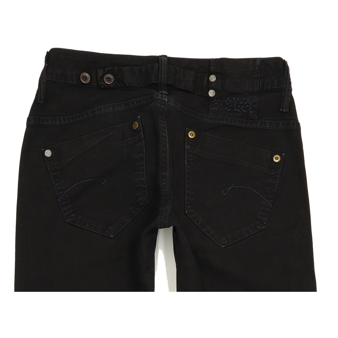 G-Star Women Black Skinny Slim Jeans W26 L31