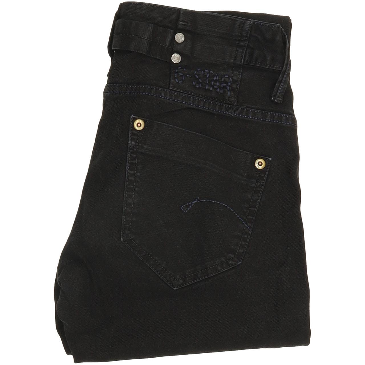 G-Star Women Black Skinny Slim Jeans W26 L31