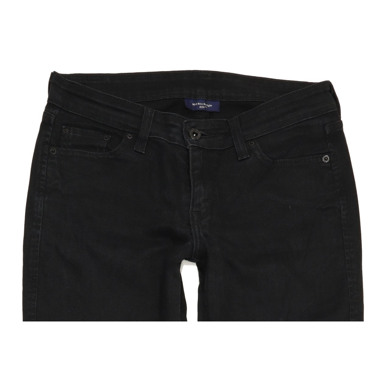 Levi's 552 Women Black Straight Slim Jeans W29 L29