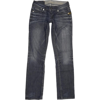 G-Star Women Blue Straight Slim Jeans W26 L31