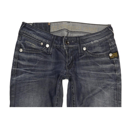 G-Star Women Blue Straight Slim Jeans W26 L31