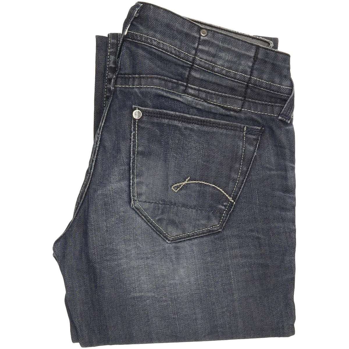G-Star Women Blue Straight Slim Jeans W26 L31