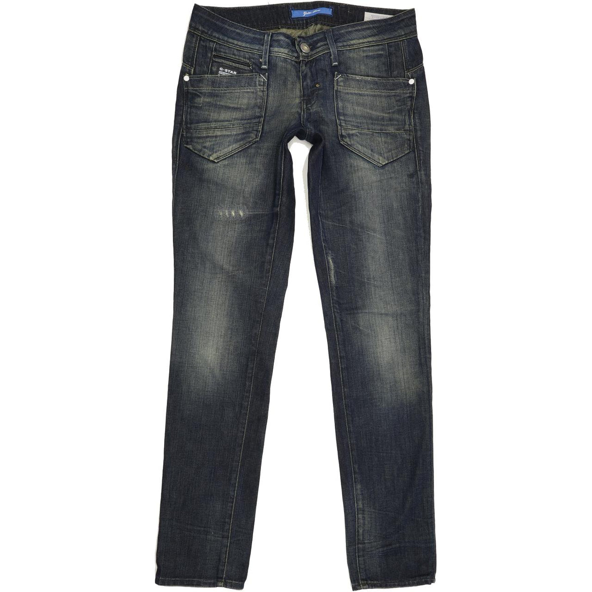 G-Star Low T Women Blue Tapered Slim Jeans W27 L32